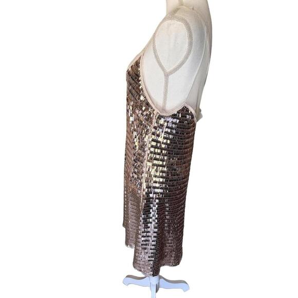 NWT Free People Sequin Dress with Sheer Straps, Large - Picture 2 of 6
